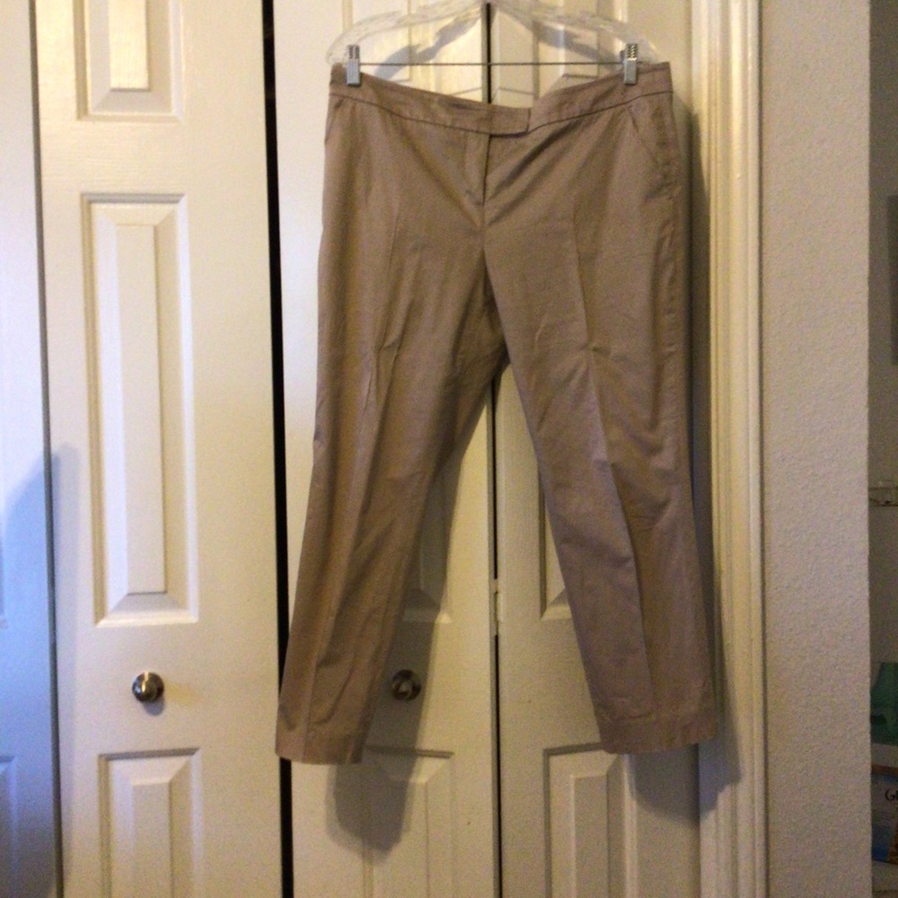 Tan trousers by Akris Punto size 12